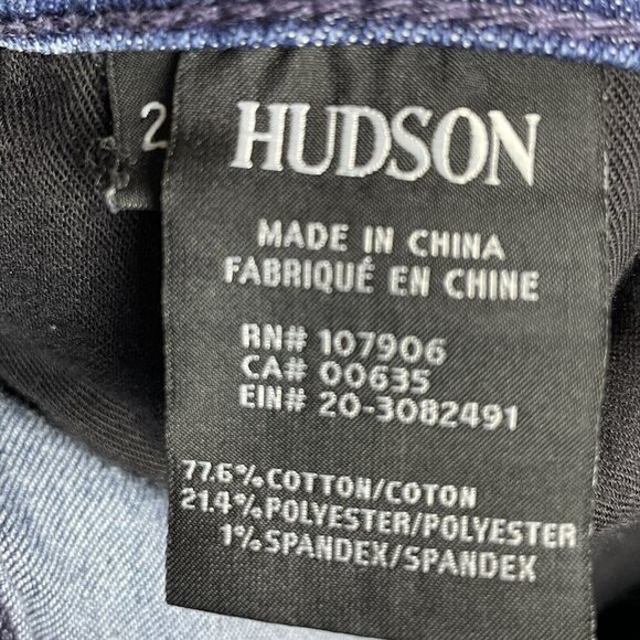Hudson‎ Natalie Midrise Ankle Raw Size 27 Blue Jeans - Picture 7 of 8